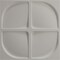 Ekena Millwork 19 5/8in. W x 19 5/8in. H Edmund EnduraWall Decorative 3D Wall Panel Covers 2.67 Sq. Ft. WP20X20EUCGH - alternate 3